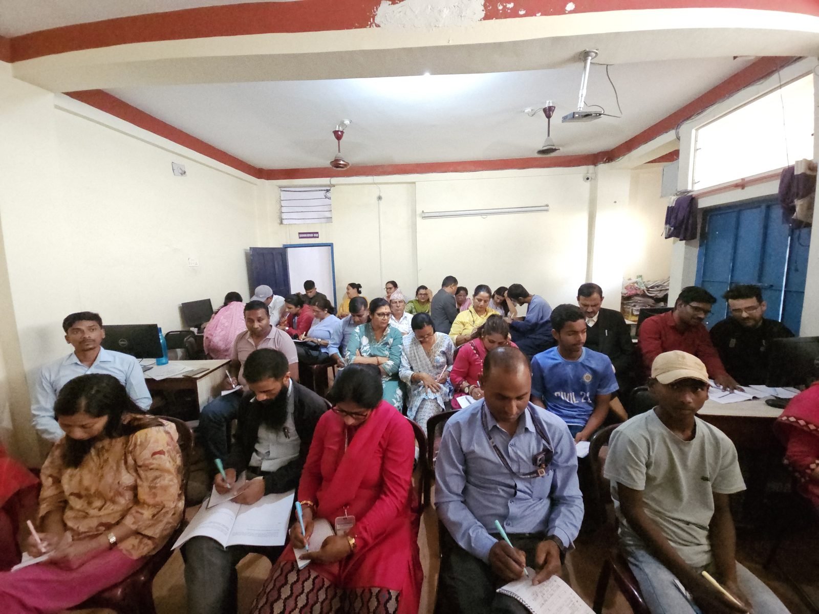 Full classroom of teachers